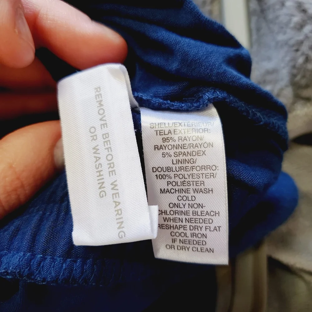 Ann Taylor Wide Leg Beach Jersey Vacation Boho Jumpsuit M - Picture 4 of 9